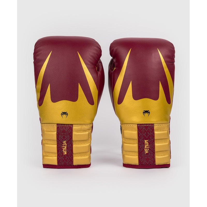 Venum Reverso Boxing Gloves - Cherry Red/Gold - 14-Ounce