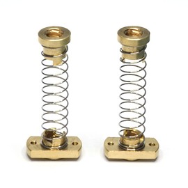 ReliaBot 2pcs T8 Anti Backlash Spring Loaded Nut Elimination Gap Flange Cutted with 2-M3 Holes for Acme Threaded Tr8x2 Lead Screw (2mm Pitch, 1 Start)
