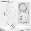 YAODHAOD 3 Digit Combination Padlock Locks, 2 Pieces Cable Luggage