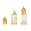 Jinxihuachen 2 Pack Essential Oil Roller Bottles 10ml Gold pattern