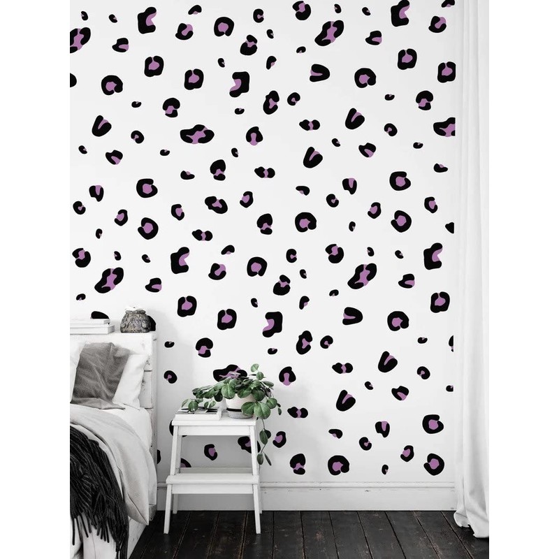Leopard Print Wall Decal Animal Cats Spots Polka Dot Stickers,