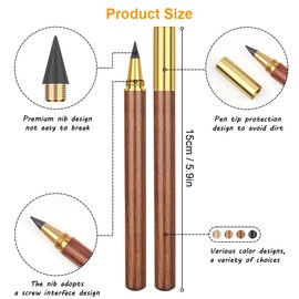 HOTUT Inkless Pencil - 4pcs Everlasting Wooden Infinity Pencil, Wood-Cased Graphite Reusable for Writing Drawing, Students Home Office School Supplies