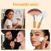 4PCS Fan Facial Brushes, Esthetician Fluffy Fan Blush Brush