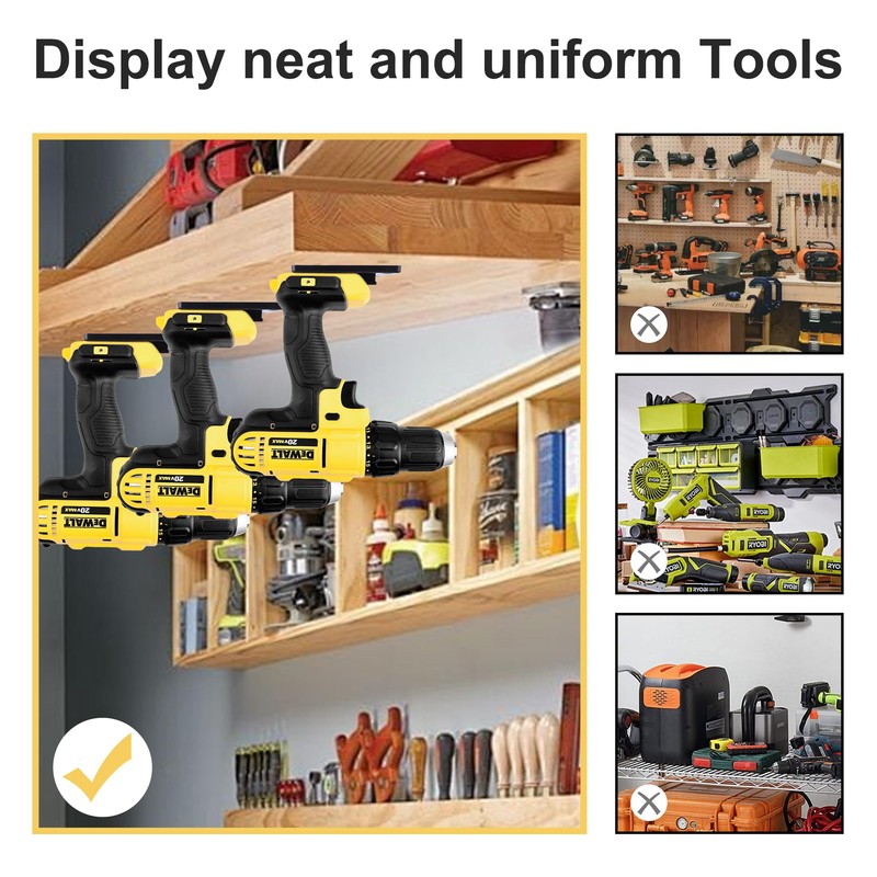 GIPFTYAG 12 Packs Tool Holder Mount for DeWalt 20V/12V Drill