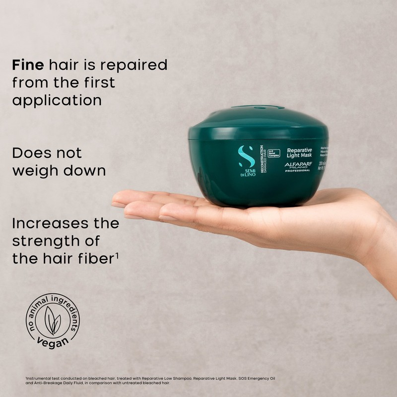 Alfaparf Milano Semi Di Lino Reconstruction Reparative Light Mask 200ml