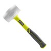 Ryobi RHHM450W 450gr Fibreglass Rubber Mallet (White)