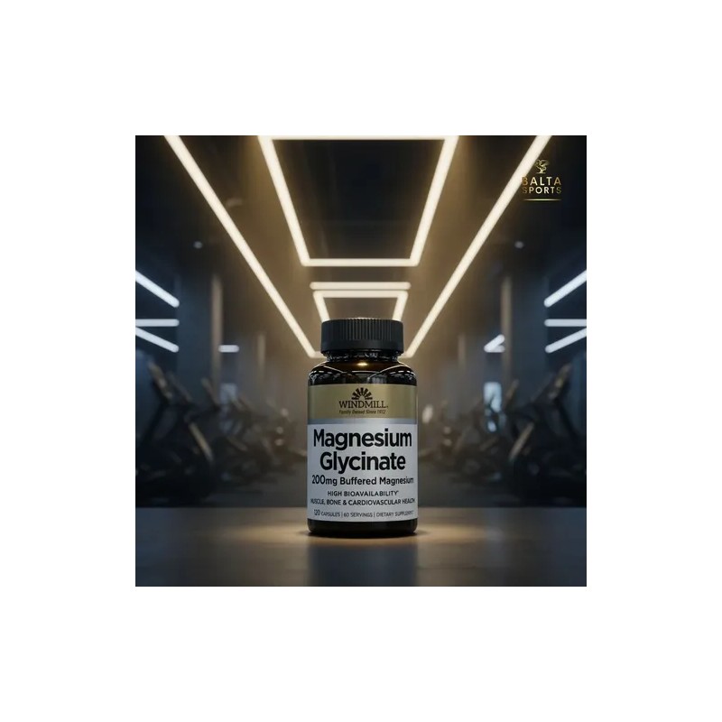 Glicinato De Magnesio Windmill 200mg Buffered - 120 Cápsulas
