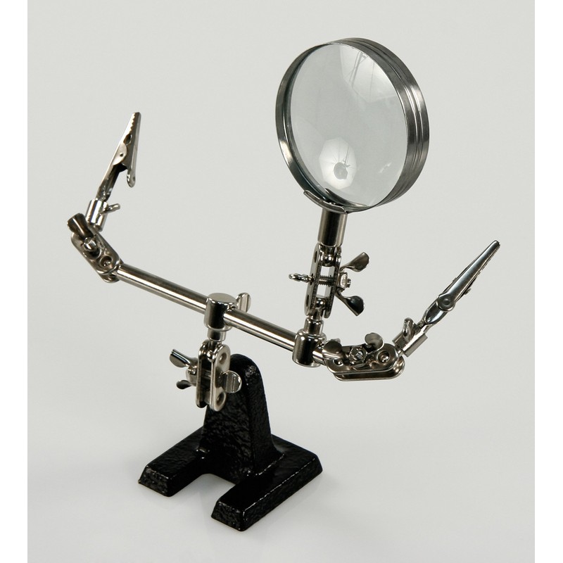 MC Power - Third Hand with Magnifying Glass, Holder, 2x