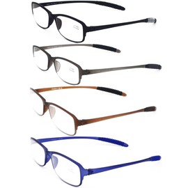 Mcoorn Anti Reflective Coating Reading Glasses(Flexible and Lightweight) Plastic Readers 1.25