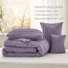 Bedsure Purple King Size Comforter Set - 4 Pieces Pinch