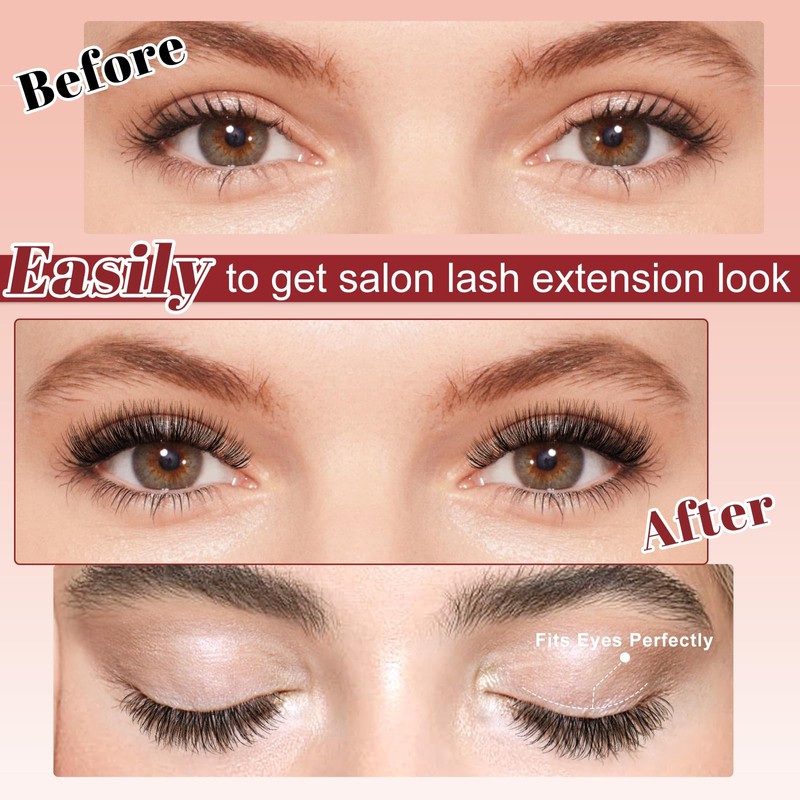 Higu clace Magnetic Eyelashes, Magnetic Eyelashes Without Eyeliner, Magnetic Eyelashes