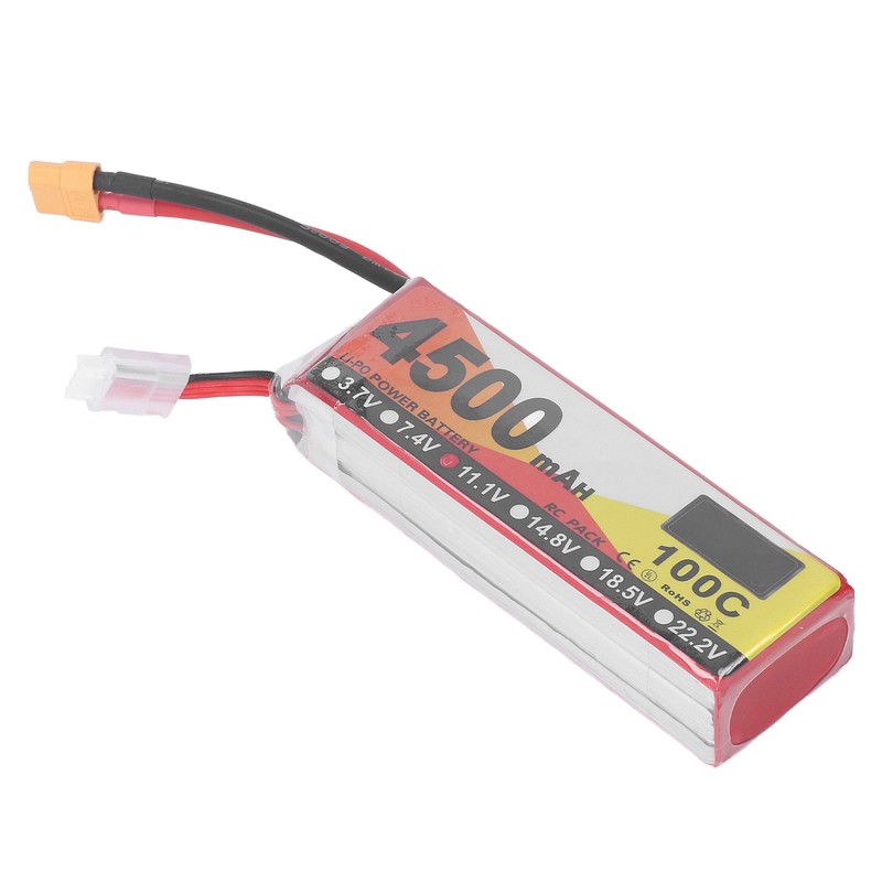 RC Lipo Battery 4500mAh 11.1V 100C 3S Remote Control Vehicles