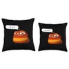 Red Larva Oi Oi Throw Pillow