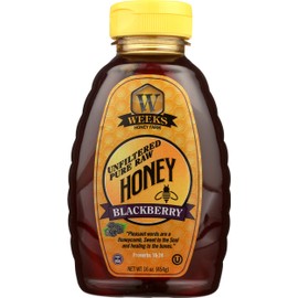 Weeks Honey, Honey Blackberry, 16 Ounce
