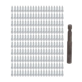 Ronyme 200x Screw in Tire Studs,Snow Spikes Anti Ice Anti Slip Wheel Tyre Studs with Installation Tool for Bicycles Boot Snowmobile