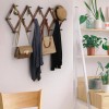 WEBI Accordion Wall Hanger, Wooden Coat Rack Wall Mounted, Hat