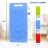 Mzd Plastic Rectangle Washboard Washing Clothes Board 50cm Long green