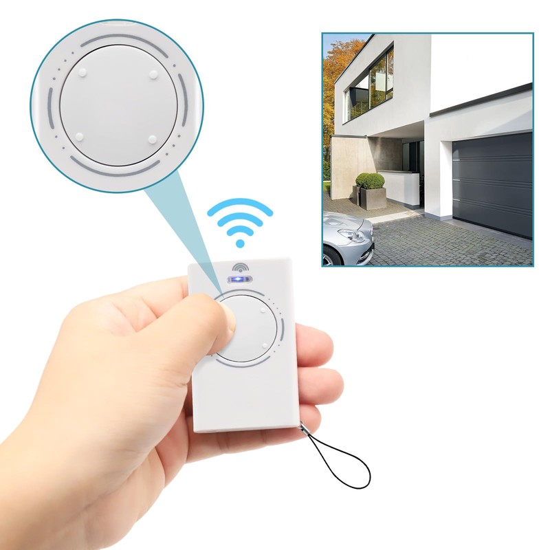 2 x Garage Door Remote Control for Gates 433MHz Compatible