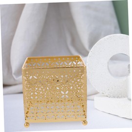 Ciieeo Desktop Metal Storage Basket Makeup Organizer Elegant Metal Wire Holder for Cosmetics Jewelry More for Home Use Office Special Occasions Stylish Design for Desk Vanity Organization