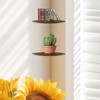 JJL Corner Shelves, 12 Inch Deep Corner Shelf Wall Mounted