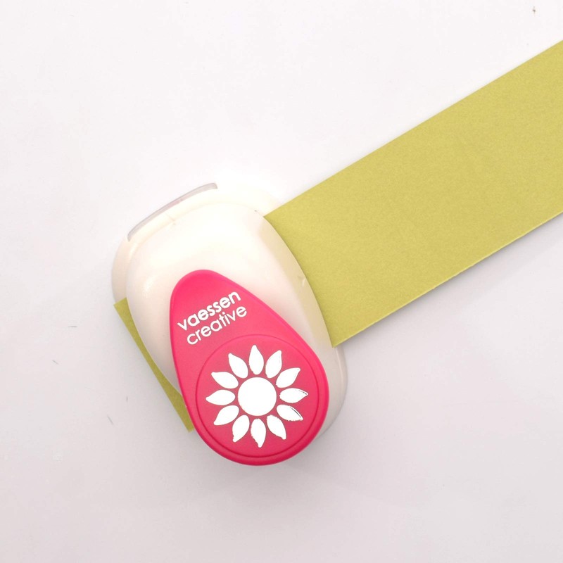 Vaessen Creative Craft Paper Punch Medium, Sunflower, for DIY Projects,