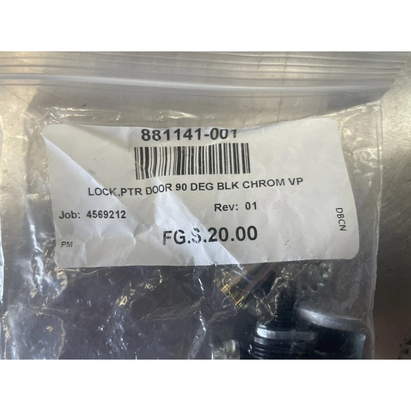 WAYNE 881142-001 PRINTER DOOR LOCK 90 DEGREE BLACK… NEW