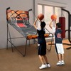HinLIaDa Foldable Basketball Arcade Game, 8 Game Options Double Shot