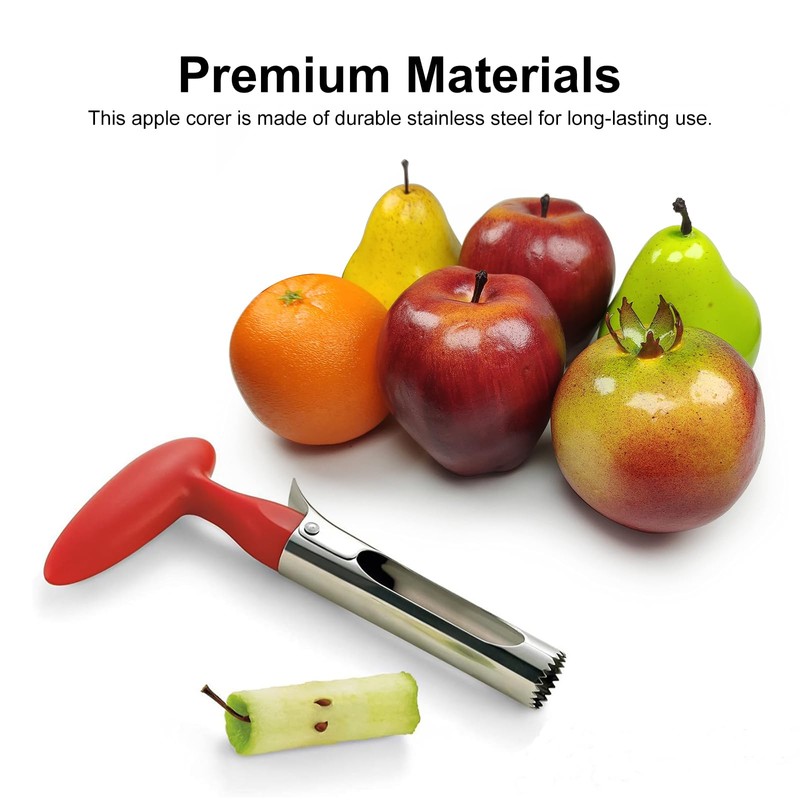 Apple Corer, Apple Corer Remover with ABS Handle and Serrated