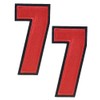 4 Inch Number 7 Patch Iron On or Sew On