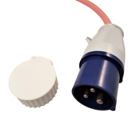 3D Cabin 16 Amp Mains Electric Plug Dust Cover For Motorhome Caravan Camping Campervan Hook Up 110v Transformer Construction Cable Protector Cap - White