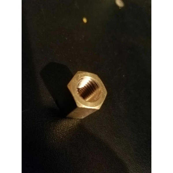Unbranded/Generic New exhaust tall brass nut 7/16-14 NC 5/8" tall