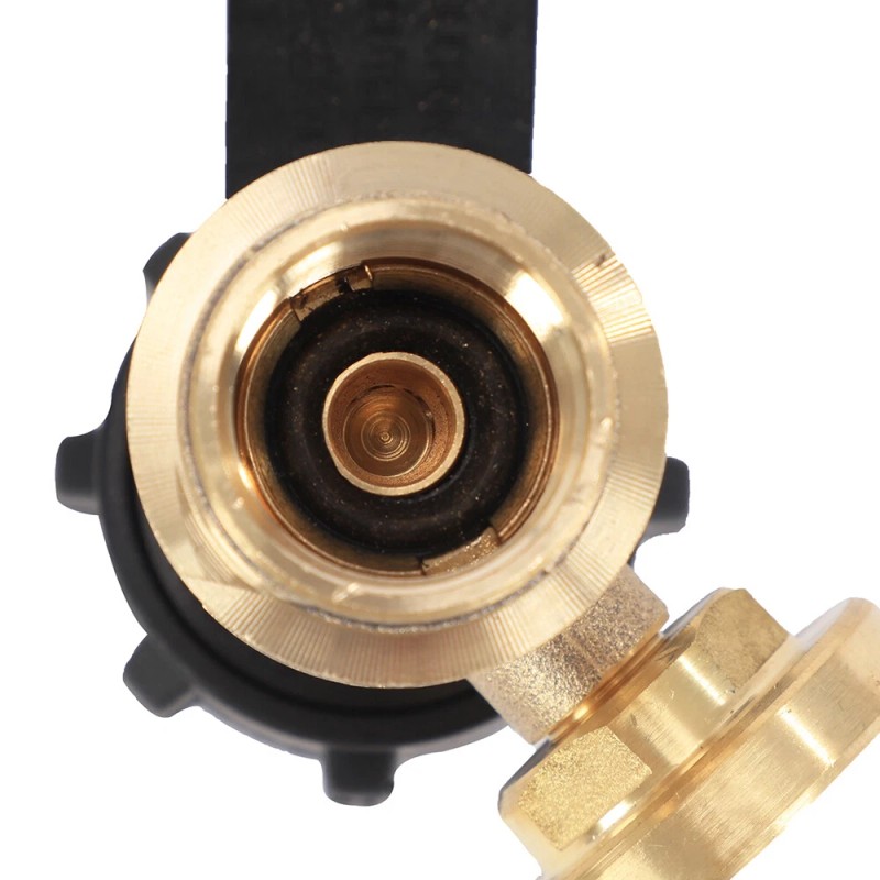 motor_glide2024 Propane Tank Gauge Brass Adapter w/Gas Pressure Level Meter