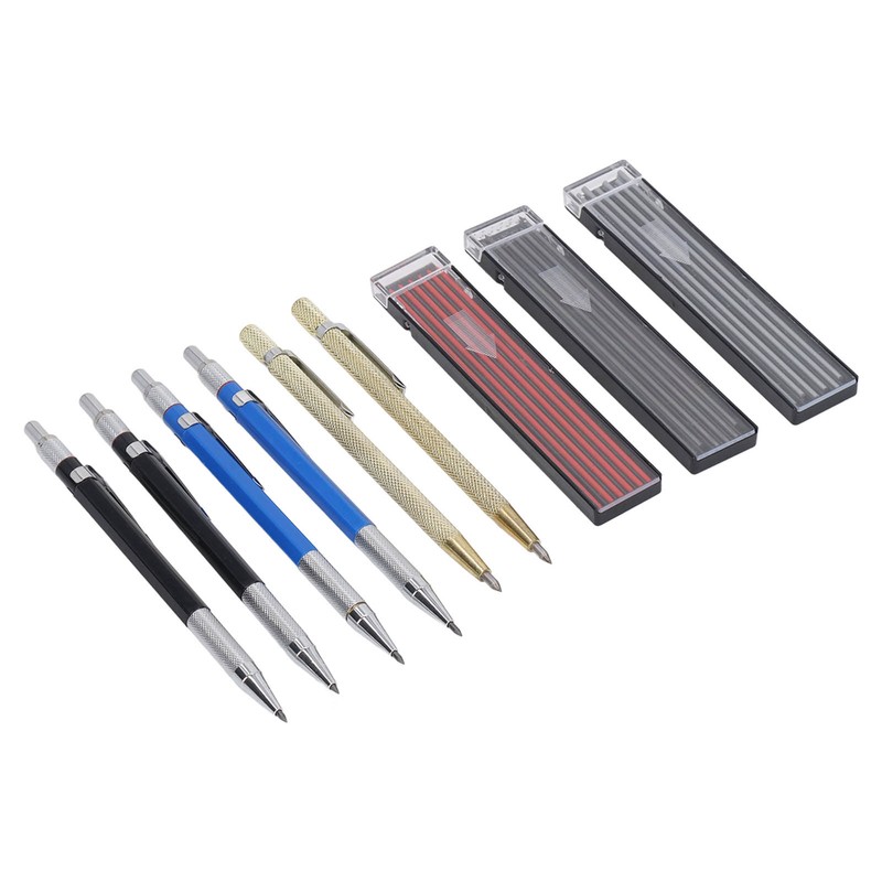 Carpenter Pencil Set 2 Scribers 36 Refills 4 All Metal