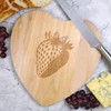 'Strawberry' Wooden Heart Shaped Chopping/Cutting Board (WB00074388)
