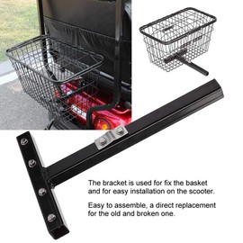 Basket holder for mobility scooter, mobility scooter, rear basket, scooter mounting bracket, modification accessory replacement