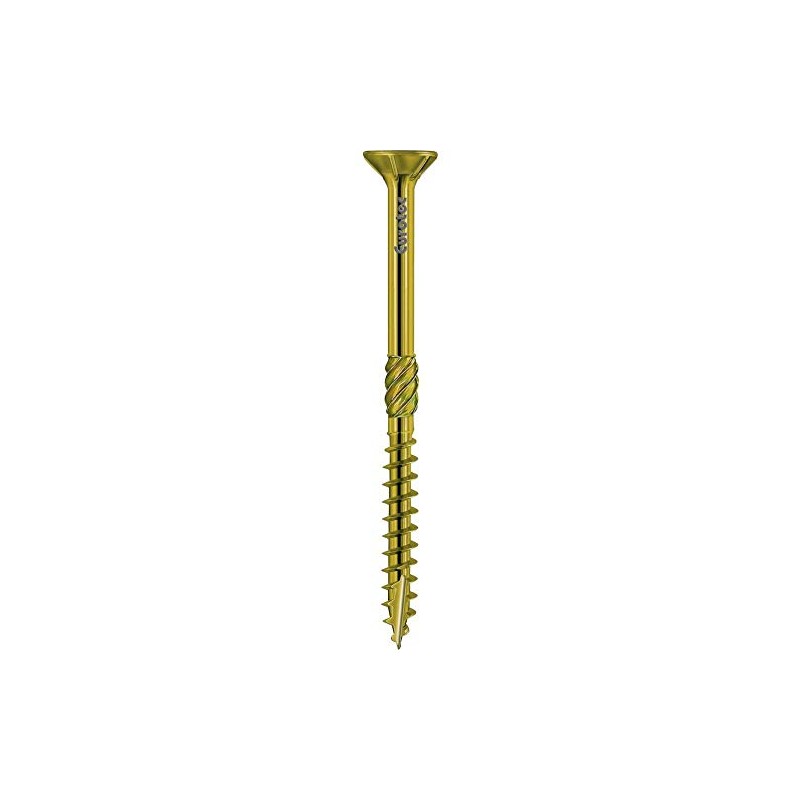 Eurotec Paneltwistec Countersunk Head, Yellow Galvanised Steel, TX 40 /