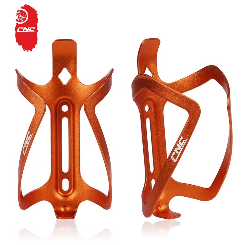 CNC 2 x Orange Aluminium Mountain Bike Bicycle Bottle Cage