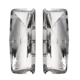 SEPEY Chrome Door Mirror Covers for Volvo VNL Truck, A Pair Passenger/Right and Driver/Left Side Door Mirror Housing Replacement Fits for Volvo VNL VN Trucks 04-17