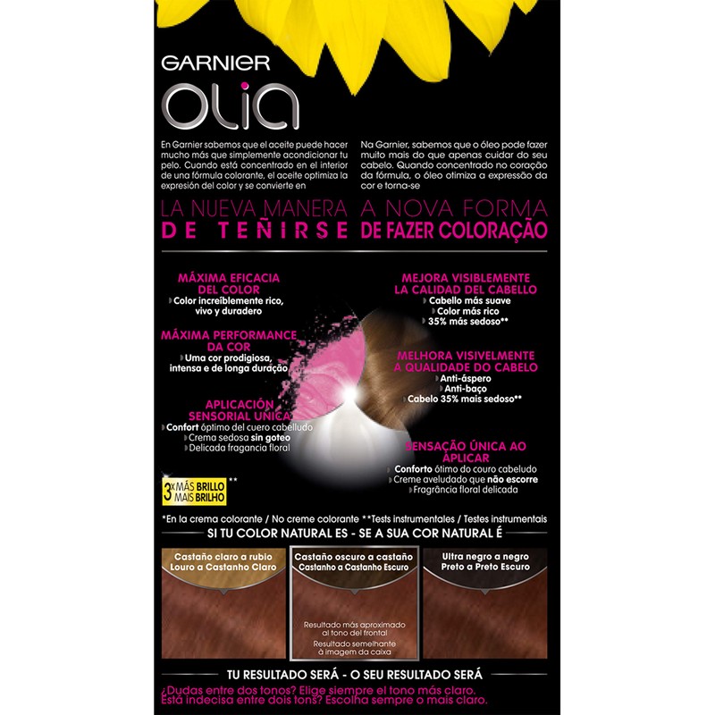 Garnier Olia Coloración Permanente Sin Amoniaco Para Un Olor Agradable