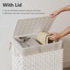 Foldable Laundry Hamper Basket with Lid by Fiona's magic, Handwoven