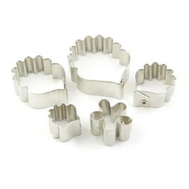 MyTinyWorld Set of 5 Metal Strawberry Plant Sugar Craft Cutters