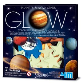 4M Glow in the Dark Planets and Nova Stars 20pcs