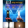 Dechiramo Compatible For 2016-2024 Can Am Defender Hi/Lo Beam bulbs,Brighter