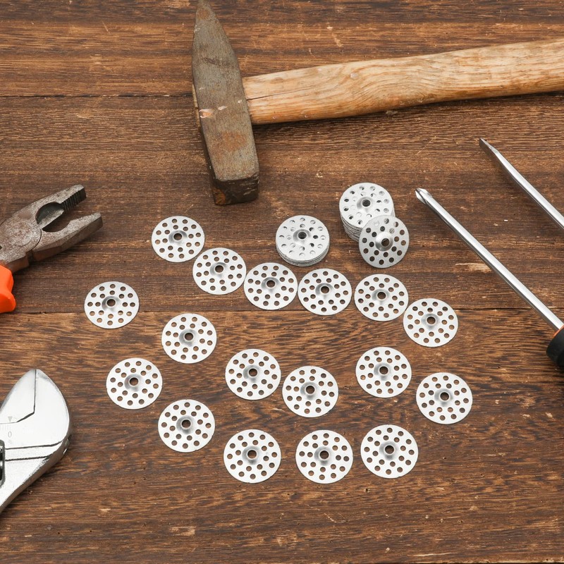 AIEX 55pcs 1 Inch Plaster Wall Repair Washers, Steel Zinc