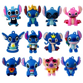 YNPJQWP 12Pcs Blue Collectible Figure Set with Accessories,Collectible Toys,Home Decoration
