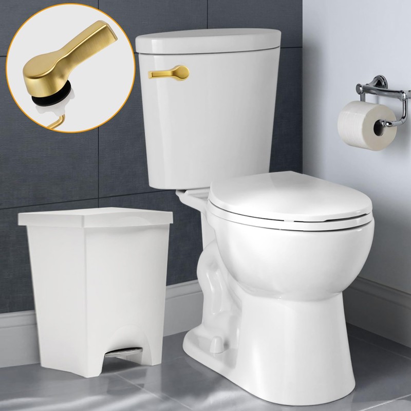 Hibbent 2 Pack Universal Front Mount Toilet Handle Tank Flush