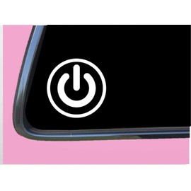 EZSTIK EV Power Button sticker Decal TP 945 6" electric vehicle hybrid car