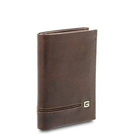 GIUDI ® Mens Cowhide Genuine Leather Wallet with Coin Pocket, T.moro/Palude, Retro