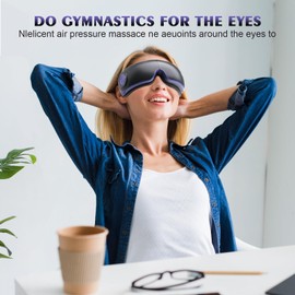 Electronic Eye Compress Massager with Heat,Eye Mask Eye Care Massager for Migraines