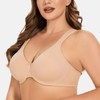 MELENECA Women's Minimiser Bra for Large Breasts with Underwire, Large
